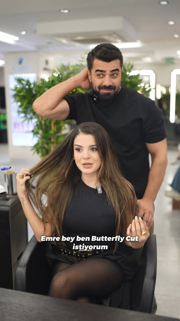 @ruya Hanım’a rüya gibi bir Butterfly Cut ????✨

#emreayaksiz #butterflycut #hairtransformatıon
